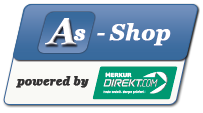 Logo A-Shop powered by Merkur Direkt.com